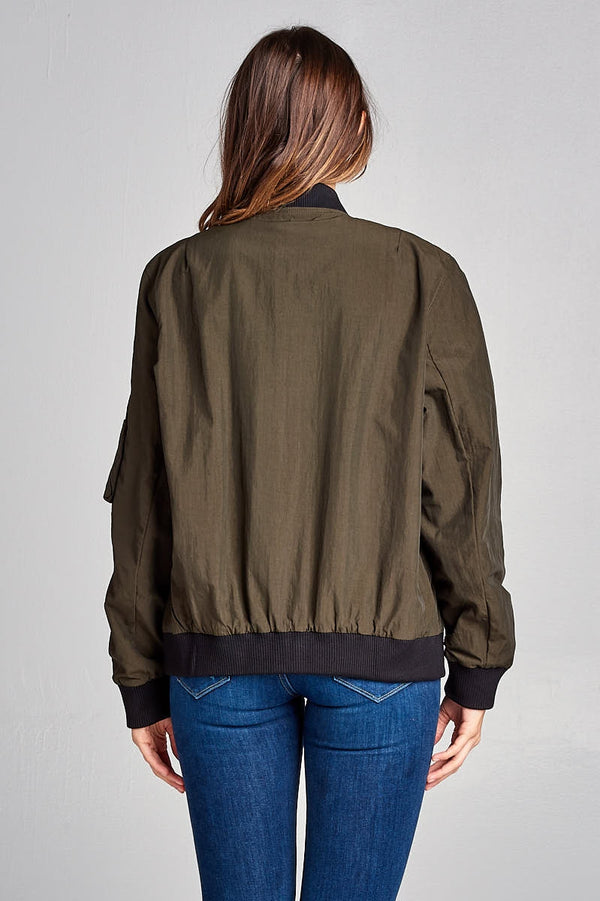 Classic Fit Bomber Jacket