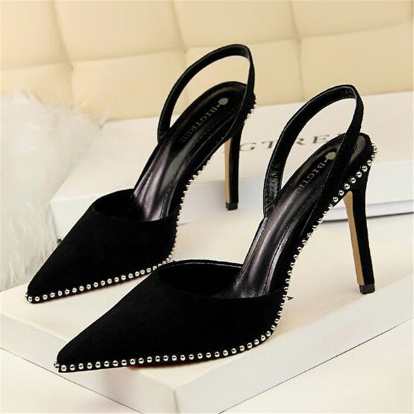 Sling Back Sandals with Pointed Toe