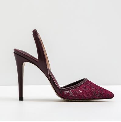 Sexy Pointed Toe Lace High Heel Pumps