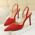 Sling Back Sandals with Pointed Toe