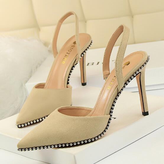 Sling Back Sandals with Pointed Toe