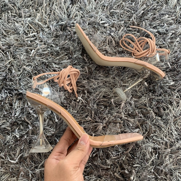 Yellow Sexy Strap Sandals