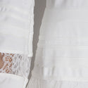 Fashion V Neck White Lace Dress