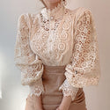 Elegant Lace Flower Blouse