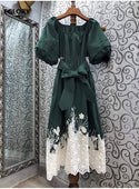 Lovely Cotton Vintage Embroidery Dress