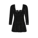 Velvet Mini Black Dress