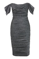 Bandage Grey women Evening Party Nigh Elegant Midi Dress