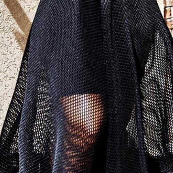 Black Summer Sheer 3 Piece Sexy Maxi Dress