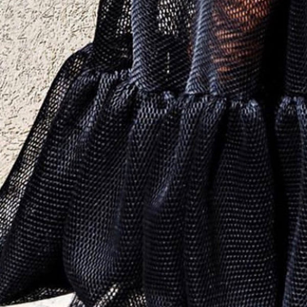 Black Summer Sheer 3 Piece Sexy Maxi Dress