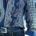 Women's Vintage Blouses Long-Sleeve Shirt