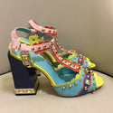 Spring Multi Color luxury Sandals